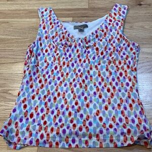 Vibrant Multicolor Sleeveless Blouse